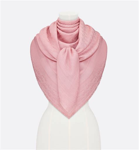 hongkong dior oblique pink|Dior Oblique Shawl Pink Wool, Silk and Cashmere.